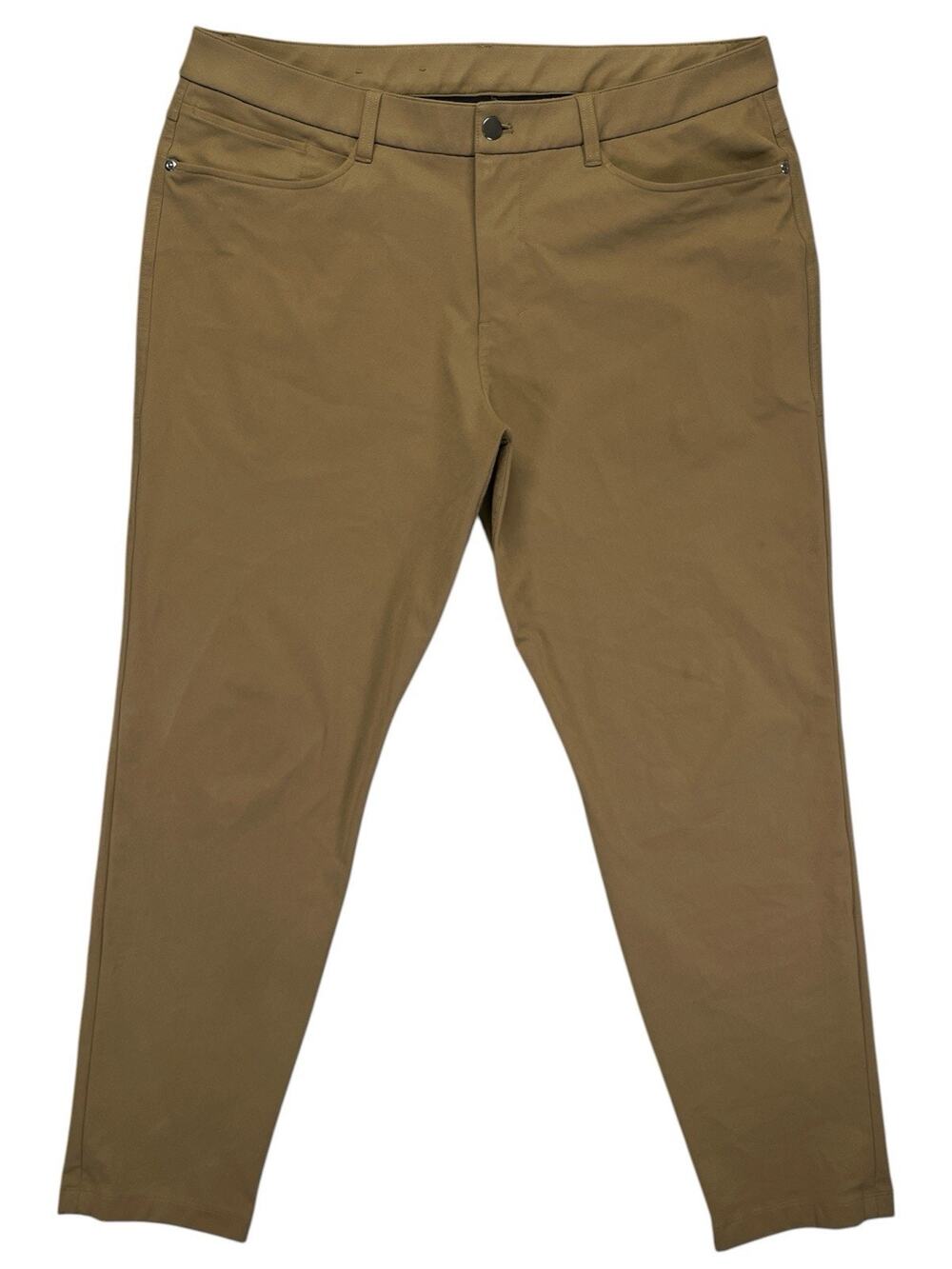 Lululemon Slim Fit 5‑Pocket Pant Warpstreme Artifact Dark Khaki Men’s36